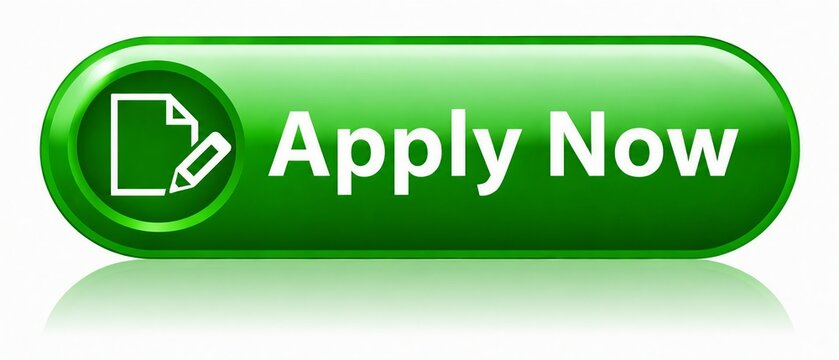 Green apply now button with document icon and pencil