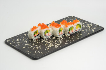 Special California Roll with Crab Avocado and Caviar Roe © nayefhammouri