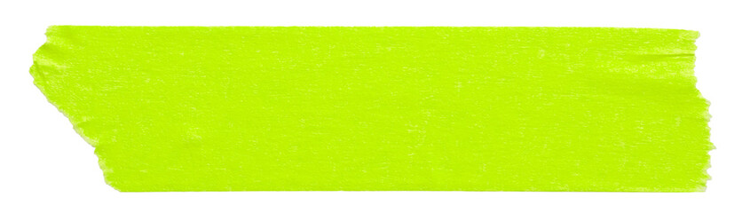 Obraz premium Green adhesive paper tape isolated on white background