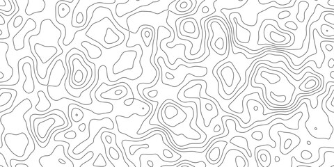 Fototapeta premium Modern abstract contour line map background, precise cartographic lines with subtle depth, for poster, flyer and background design.