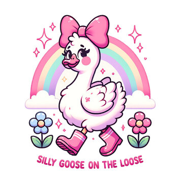 Funny Cute Goose Png