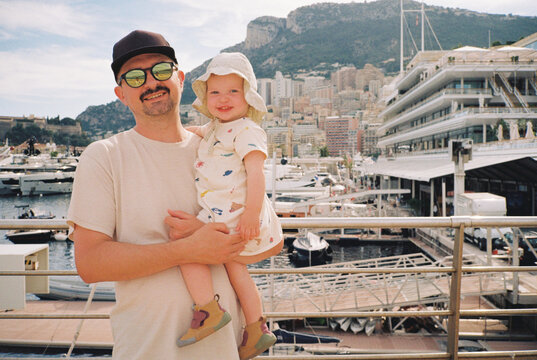 Father and daughter in Monaco