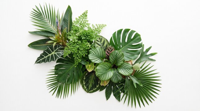 A vibrant wall of lush tropical plants brings a beautiful natural design element into any interior space
