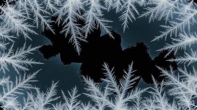 Video Effect Spreading Frost Crystals