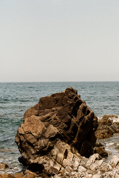 Beautiful beach in film