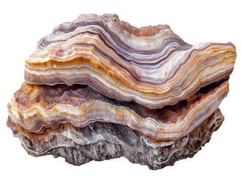 Beautiful layered rock formation showcasing colors and patterns from nature