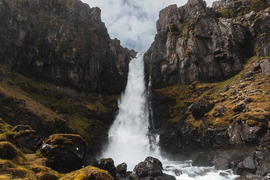 Folaldafoss Waterfall in Eastern Iceland
