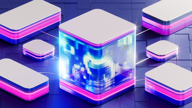 Neon Data Cube Network Nodes