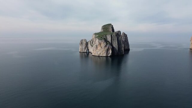 Pan di Zucchero Rising From the Mediterranean Sea Near Masua