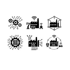 Obraz premium Smart City Digital Infrastructure and Connected Data Network Icon