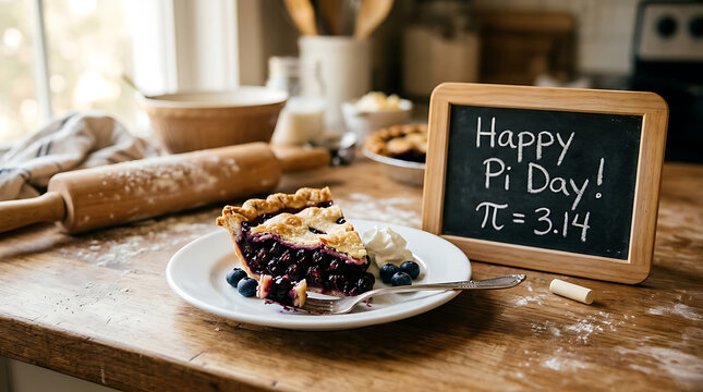 Freshly baked pastries and coffee on wooden table with welcome sign in cozy cafe setting