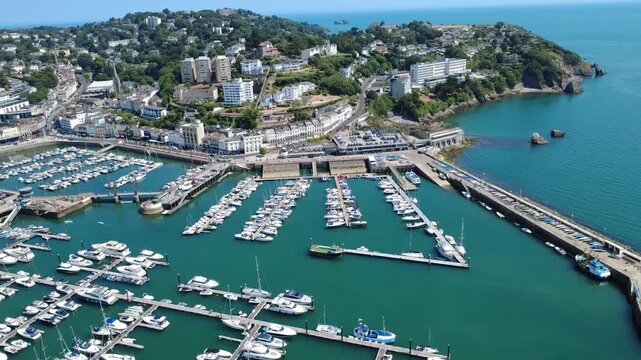 Torquay Harbour Seafront, Devon, England