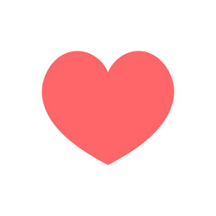 Fototapeta premium Heart Flat Color Multimedia Icon