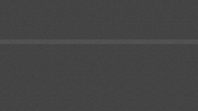 Glitchy static noise flickering over dark grey background in loop vhs.
