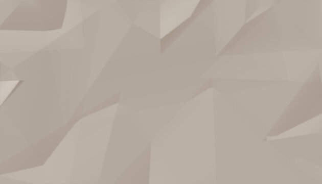 Abstract geometric background with triangular polygons in light beige color