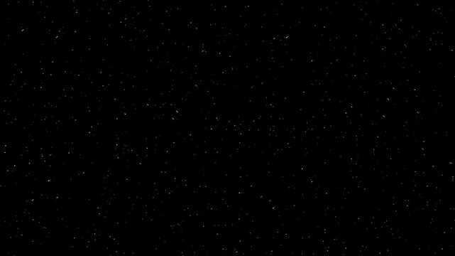 Dark Night Sky with Twinkling Stars and Faint Nebula