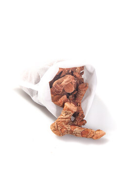 Dried Galangal Root Spice from Yunnan in Paper Bag - Asian Cooking Ingredient