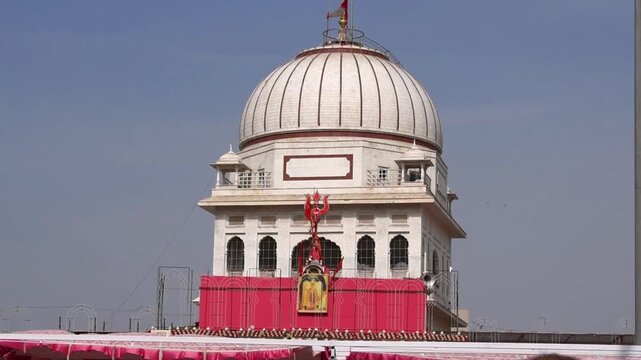 Karni mata temple with beautiful blue sky view