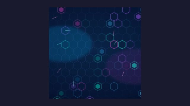 Hexagonal Mesh Network Motion in 4K