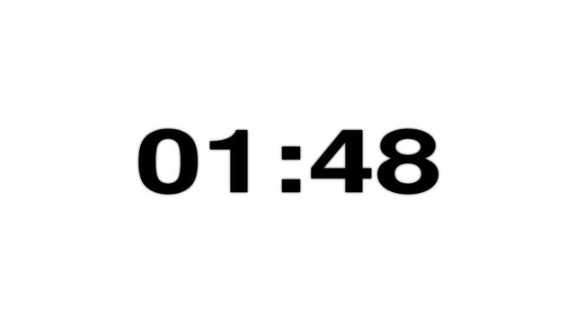2 minute countdown timer .2 minute stopwatch , analog neon clock icon animation .2 minute timer countdown animation,