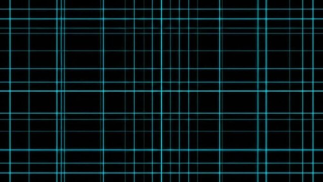 Abstract digital grid pattern with thin blue lines on a dark background.