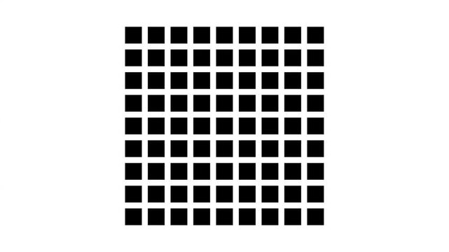 Three distinct square grid patterns with where first displays diagonal gradient fade