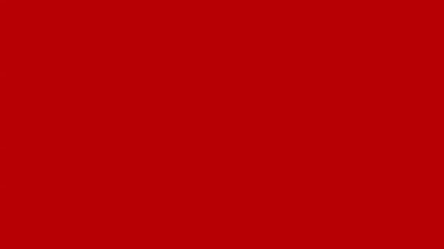 Minimalist graphic animation featuring two stylized white eyes on a solid red background