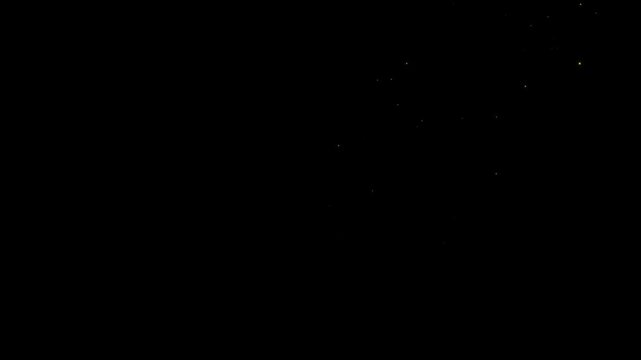 Magical gold glitter ball with circular particle trail, sparkling bokeh, radiant light burst, glowing dust, elegant shimmer, luxury celebration backdrop, cinematic festive animation loop 4K HD video