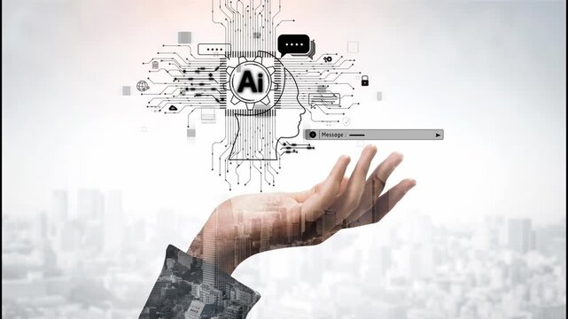 AI Assistant Brain Processor with LLM Technology, Big Data, Machine Learning, Generative AI for Business Support, Future Agentic AI Technology and Artificial Intelligence Prompt Engineering. Muxer