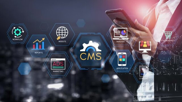 Modern Content Management System Interface with Digital Tools and Data Analytics for Marketing and Website Management. Entropy.