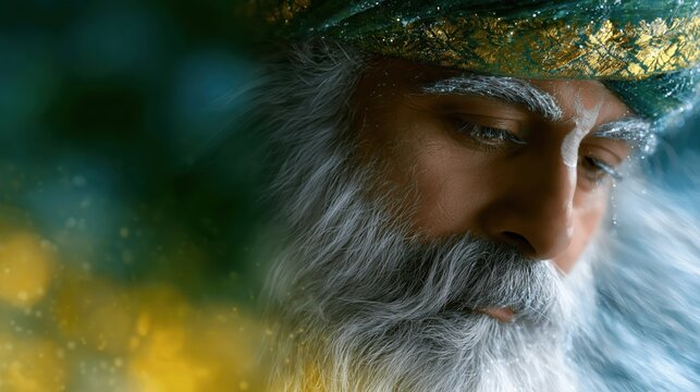 Majestic Lord Brahm Poster Capturing Divine Wisdom and Cosmic Energy