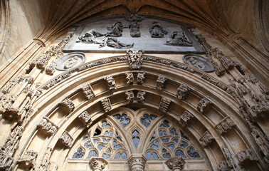 Obraz premium Catedral de Oviedo, Santa Iglesia Basílica, Catedral Metropolitana de San Salvador de Oviedo, Oviedo, Asturias, España