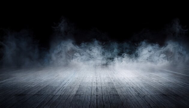 stage floor gathering smoke fog effect white background cutout isolated background