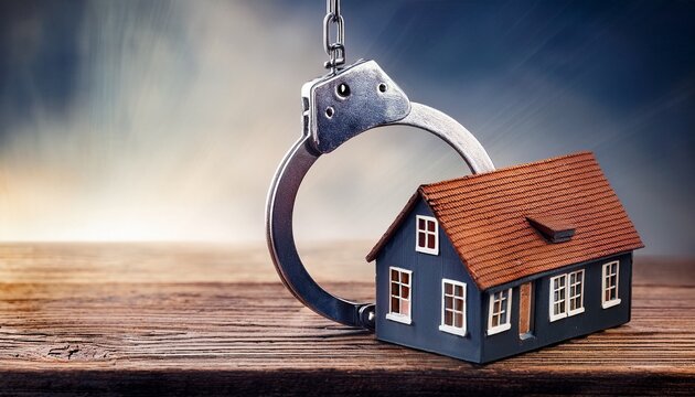 concept of house foreclosure and arrest