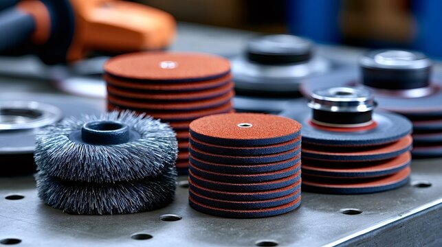Workshop abrasives and wire brushes for metalworking applications