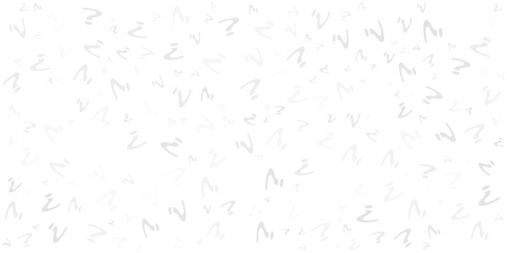 Abstract red background filled with scattered question mark symbols in different sizes and opacity. Modern conceptual pattern representing curiosity, mystery