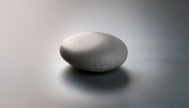 Single Smooth Stone On Surface