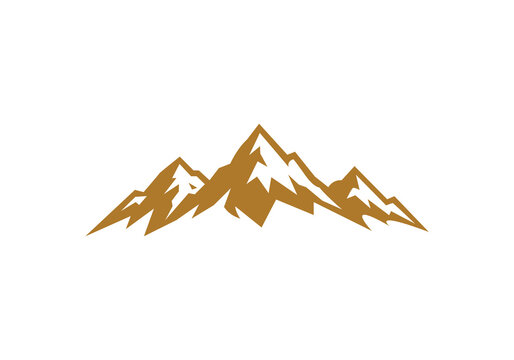 Mountain logo PNG design  Transparent Background 