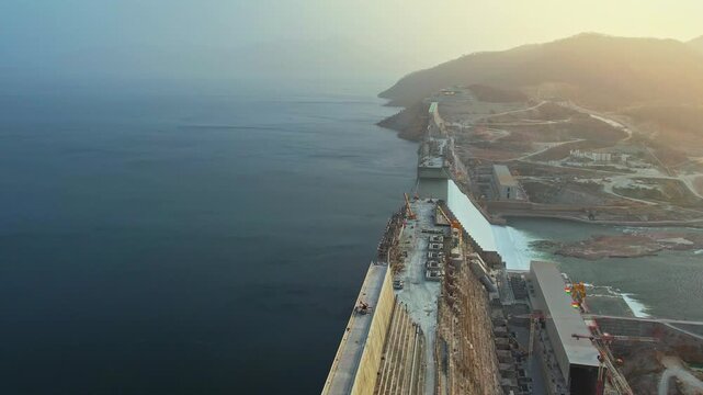 Grand Ethiopian Renaissance Dam, Nile Dam Ethiopia, Millennium Dam, Blue Nile River, hydroelectric power plant