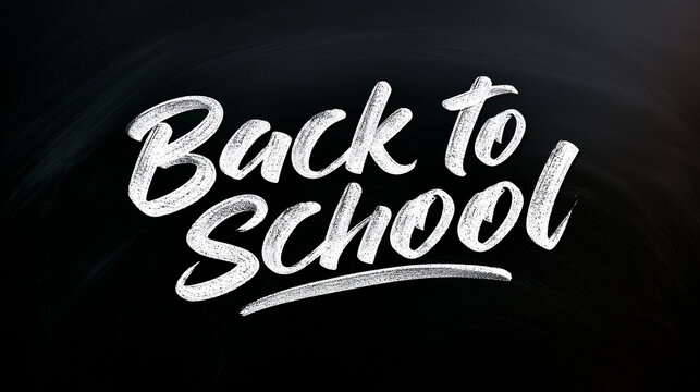 Back to school chalk editable text effect on blackboard background