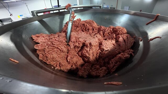 Close up of raw beef meat chopped board