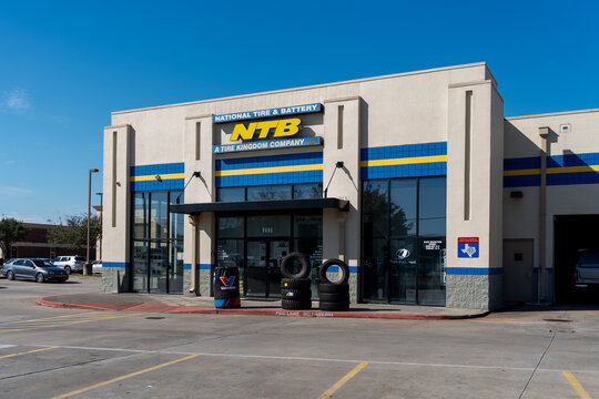 Pearland, Texas, USA - March 1, 2022: National Tire and Battery (NTB) shop in Pearland, Texas, USA. National Tire and Battery is an American brand of auto service centers.