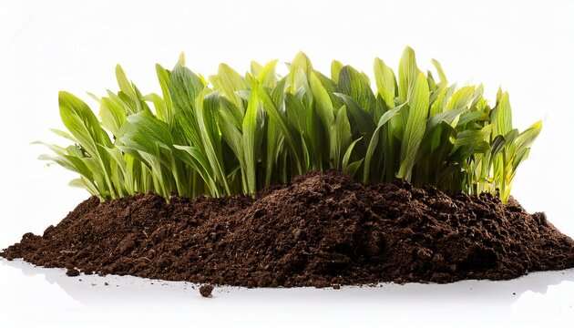 Soil Or Dirt Crop Isolated On White