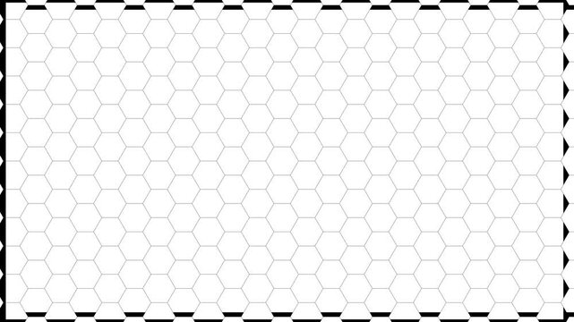 White Hexagonal Honeycomb Pattern Abstract Background Animation