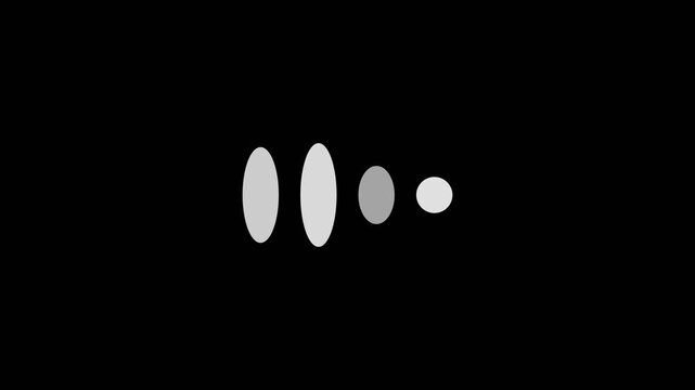 Dark mode AI neural waveform thinking animation seamless loop 4k smart chatbot motion graphics overlay