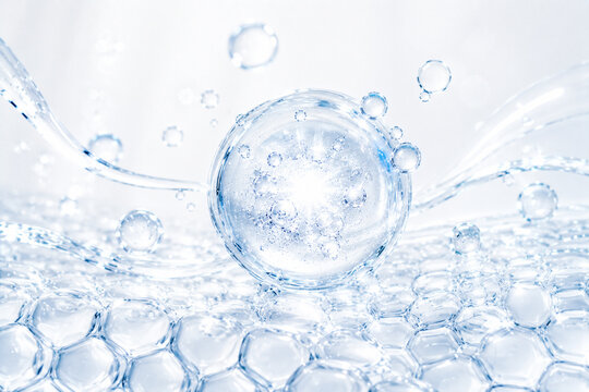 Hyaluronic Acid Beauty Products Concept 