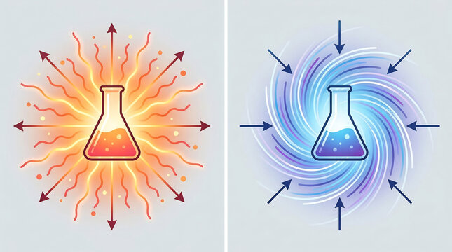 exothermic and endothermic reaction comparison