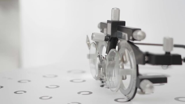 Metallic mechanical device spins on patterned white surface. Components move precisely in motion blur. Technical machinery operation captured closely. Ideal for engineering or manufacturing videos