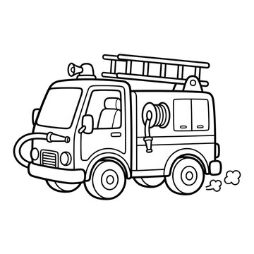 Black and white illustration of a classic pickup truck.