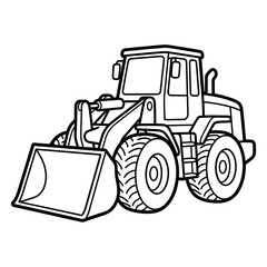 Black and white line drawing of a vintage pickup truck. © Waris